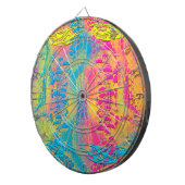 VIOLET LACE - digitaal - fractale kunst - Dartbord (Voorkant Rechts)