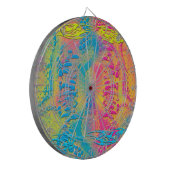VIOLET LACE - digitaal - fractale kunst - Dartbord (Voorkant Links)