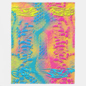 VIOLET LACE - digitaal - fractale kunst - Fleece Deken (Voorkant)