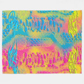 VIOLET LACE - digitaal - fractale kunst - Fleece Deken (Voorkant (Horizontaal))