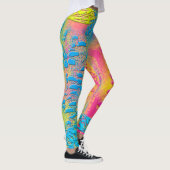 VIOLET LACE - digitaal - fractale kunst - Leggings (Rechts)