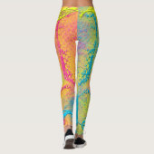 VIOLET LACE - digitaal - fractale kunst - Leggings (Achterkant)