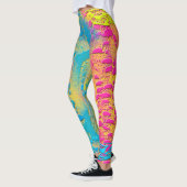 VIOLET LACE - digitaal - fractale kunst - Leggings (Links)