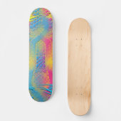 VIOLET LACE - digitaal - fractale kunst - Persoonlijk Skateboard (Voorkant)