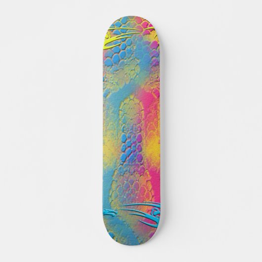VIOLET LACE - digitaal - fractale kunst - Persoonlijk Skateboard (Voorkant)