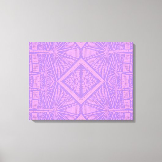 VIOLET LACE - Digitale fractale kunst - Canvas Afdruk (Voorkant)