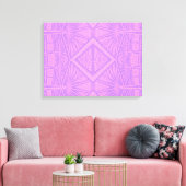 VIOLET LACE - Digitale fractale kunst - Canvas Afdruk (Insitu (Woonkamer))