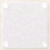 Violet lace glazen onderzetter (Achterkant)