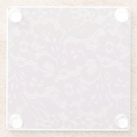 Violet lace glazen onderzetter (Achterkant)