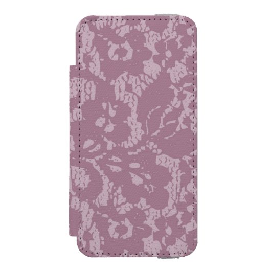 Violet lace incipio iPhone portemonnee hoesje (Voorkant Agenda)