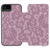 Violet lace incipio iPhone portemonnee hoesje (Agenda Open)