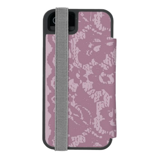 Violet lace incipio iPhone portemonnee hoesje (Agenda Achterkant)