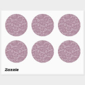 Violet lace ronde sticker (Vel)