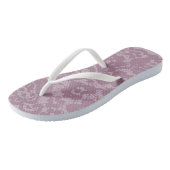 Violet lace teenslippers (Schuin)