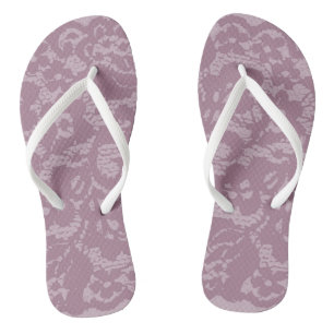 Violet lace teenslippers