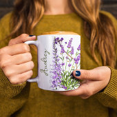 Violet Lavendel Bloeit Inspirerend Bloemen Quote Koffiemok