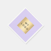 Violet lavendel café bar business logo servet (Hoek)