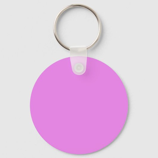 Violet / Lavendel Magenta EE82EE - Optie voor Naam Sleutelhanger (Voorkant)