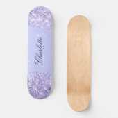 Violet lavendel naam elegant persoonlijk skateboard (Voorkant)