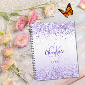 Violet lavendel naam monogrammed 2026 planner
