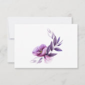 Violet Lavendel Paarse Bloemen Foto Sla de datum o Save The Date (Achterkant)