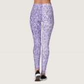 Violet lavendel paarse glitter faux sparkles leggings (Achterkant)