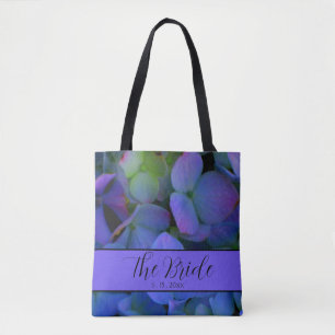 Violet lavendel paarse roze blauw bloemenBruid Tote Bag