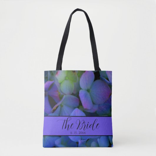Violet lavendel paarse roze blauw bloemenBruid Tote Bag (Voorkant)