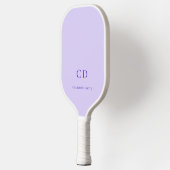 Violet lavender monogram initiaal naam pickleball paddle (Links)
