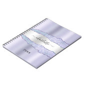 Violet lavender Silagate marmer Notitieboek (Linkerzijde)