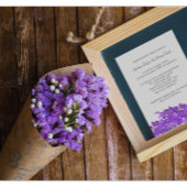 Violet Leaves Wedding Invitations Kaart