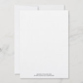 Violet Leaves Wedding Invitations Kaart (Achterkant)