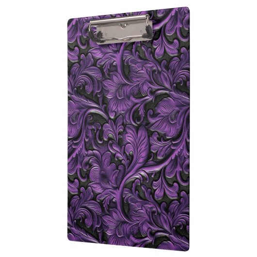  violet leer met gereedschap klembord (Links)