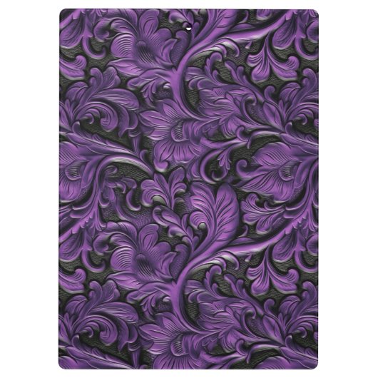 violet leer met gereedschap klembord (Achterkant)