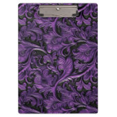 violet leer met gereedschap klembord (Voorkant)