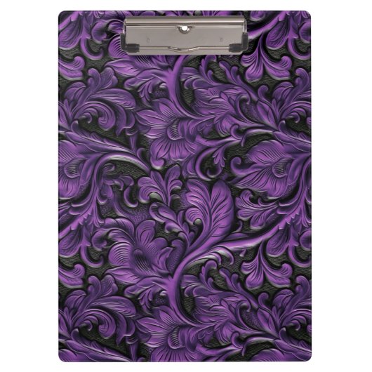  violet leer met gereedschap klembord (Voorkant)