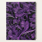 violet leer met gereedschap planner (Achterkant)