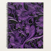 violet leer met gereedschap planner (Voorkant)