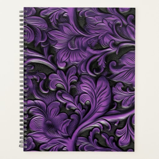violet leer met gereedschap planner (Voorkant)