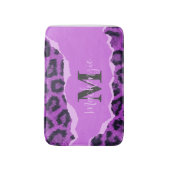 Violet Leopard Print Badmat (Voorkant Verticaal)