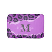 Violet Leopard Print Badmat (Voorkant)
