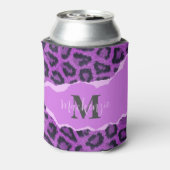 Violet Leopard Print Blikjeskoeler (Blikje Achterkant)