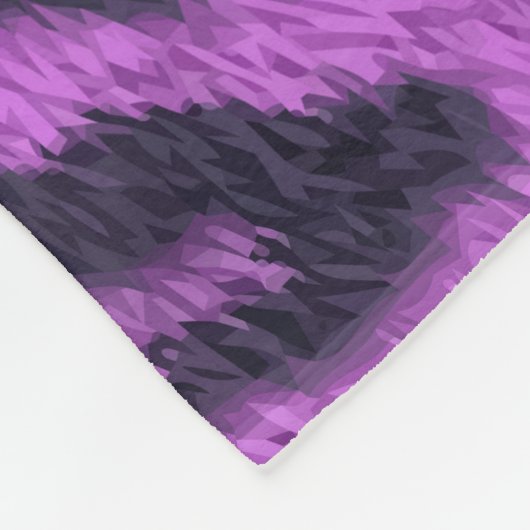 Violet Leopard Print Fleece Deken (Hoek)
