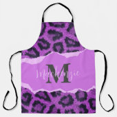 Violet Leopard Print Schort (Voorkant)