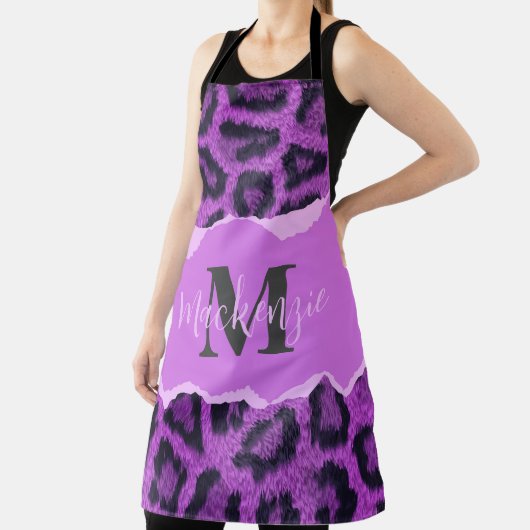 Violet Leopard Print Schort (Insitu)