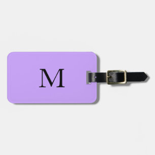 Violet Licht Paarse Monogram Initiaal Naam Gift Bagagelabel
