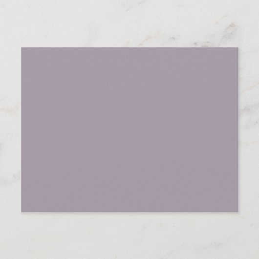  Violet Light Dusty Paarse Trend Color Briefkaart (Voorkant)