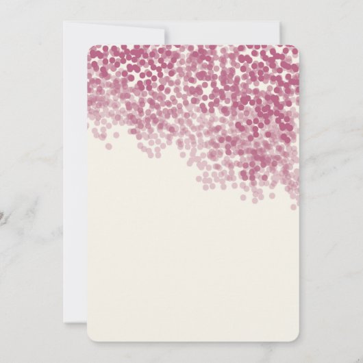 Violet Light Shower | Uitnodigingen voor weddensch (Achterkant)