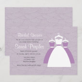 Violet Lila Paars aangepast Vrijgezellenfeest nodi Kaart (Voorkant / Achterkant)