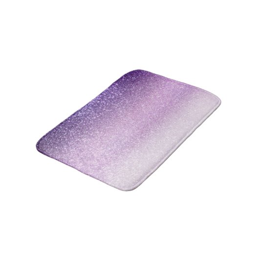 Violet Lila pastel Paars Triple Glitter Ombre Badmat (Gekanteld)